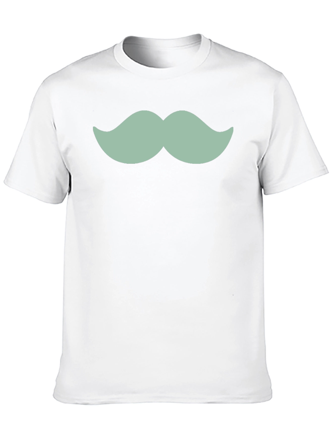 Fun Mustache Graphic T-Shirt - Casual Black Tee