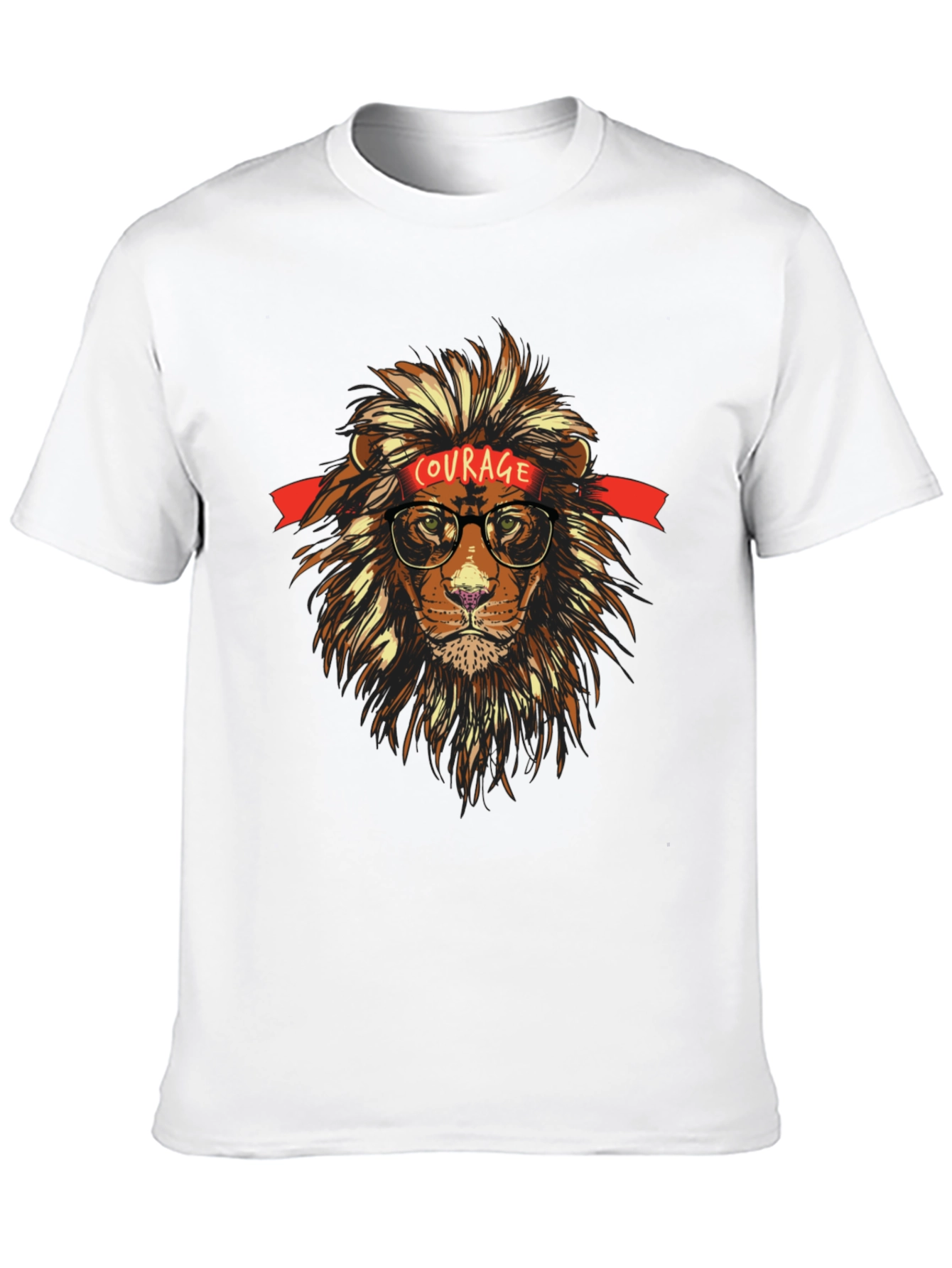 Courageous Lion Graphic T-Shirt