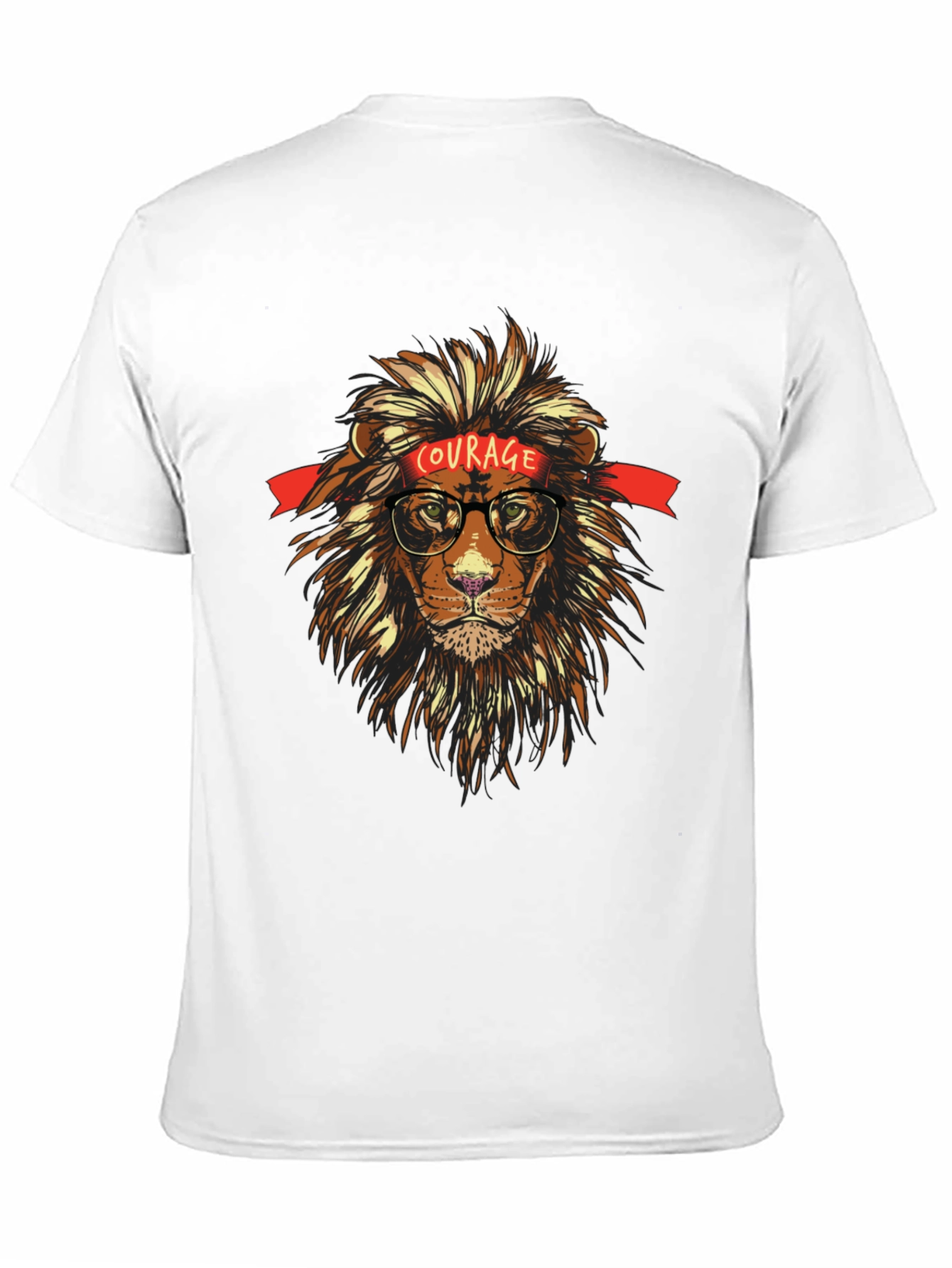 Courageous Lion Graphic T-Shirt