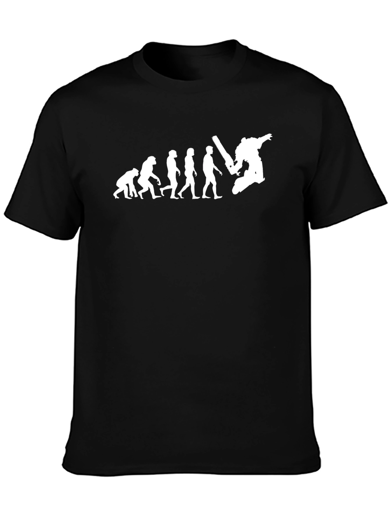 Evolution Chainsaw Gamer T-Shirt - Black