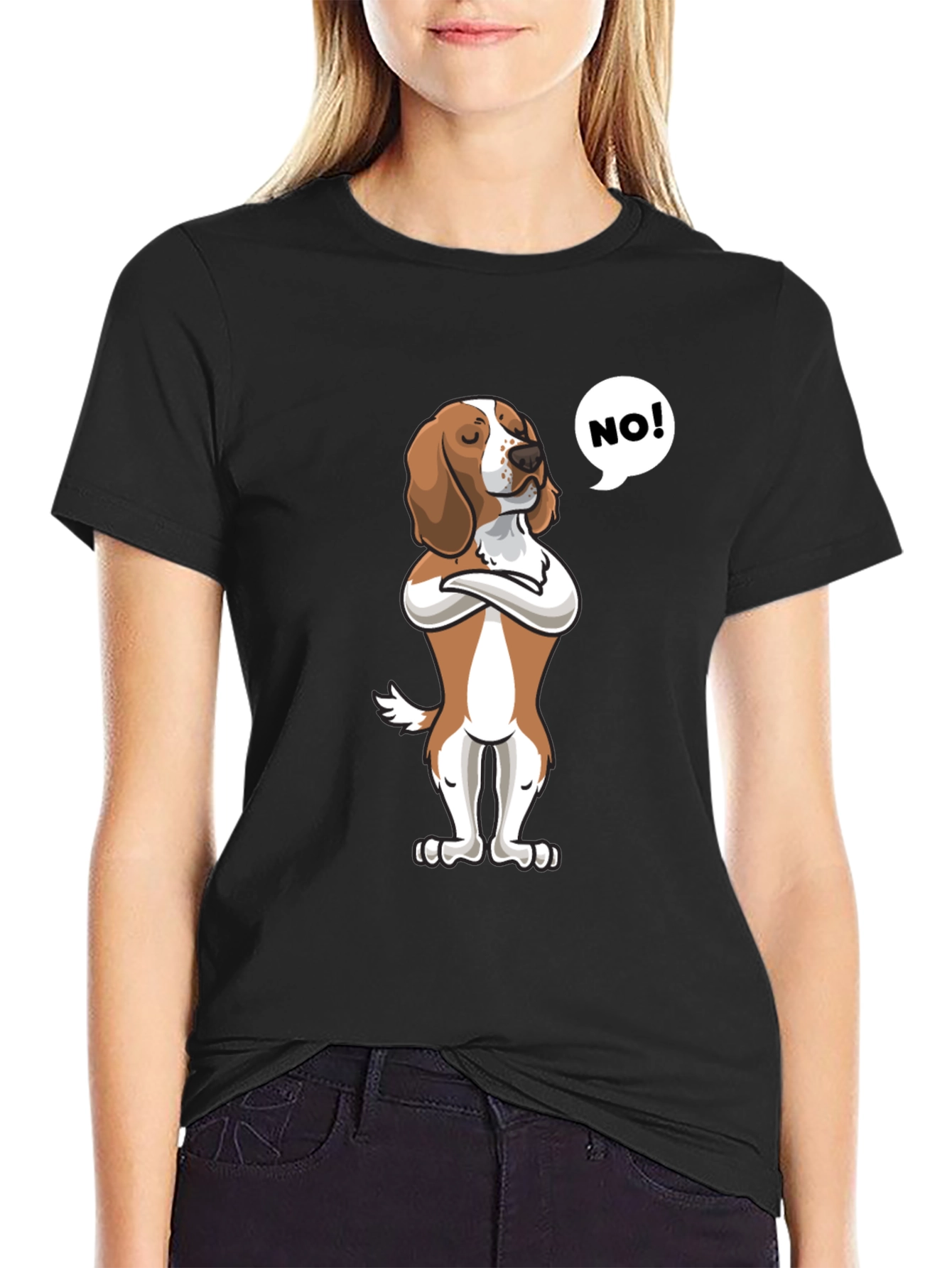 Funny Dog T-Shirt - Beagle Says No!