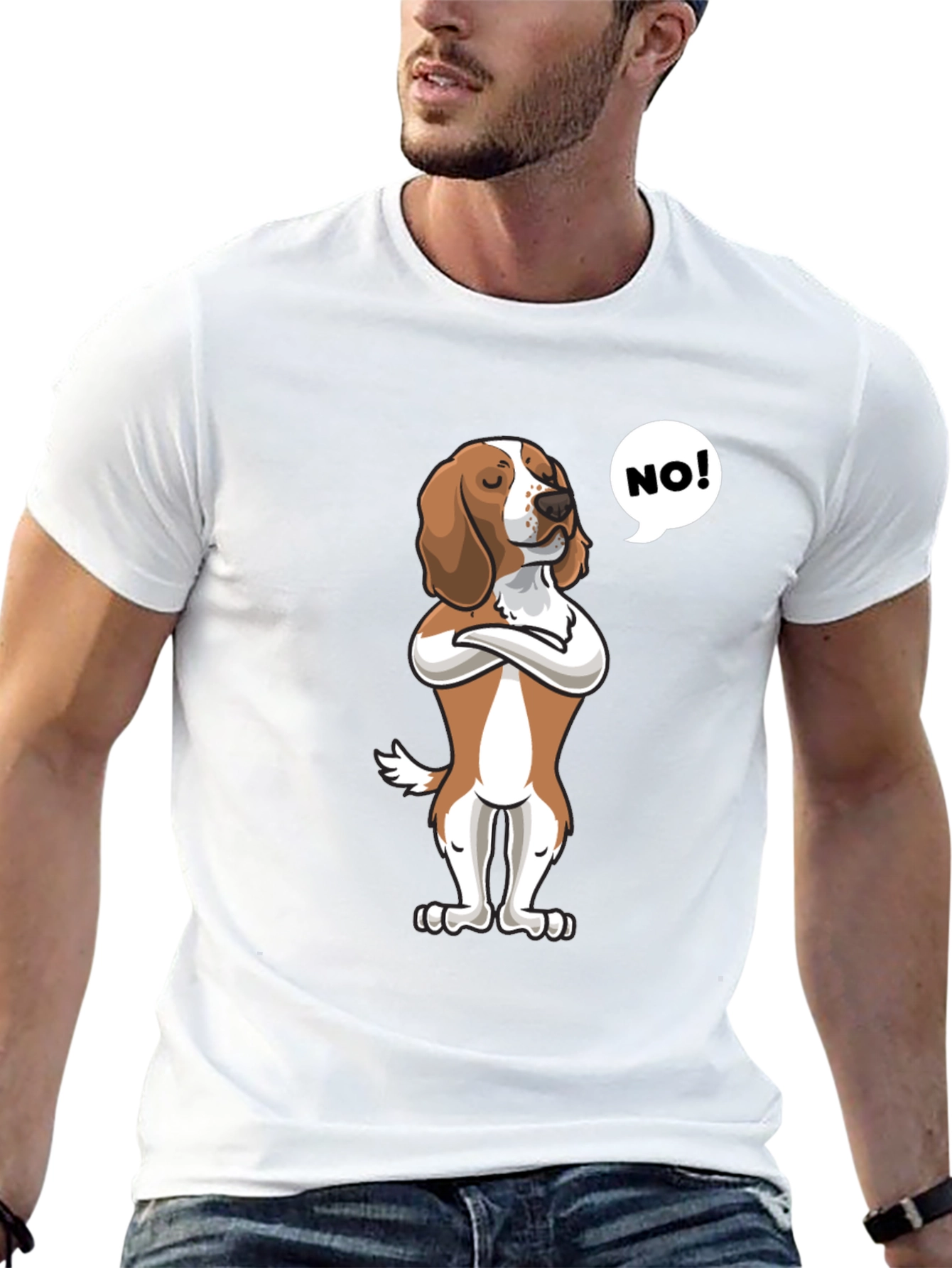 Funny Dog T-Shirt - Beagle Says No!