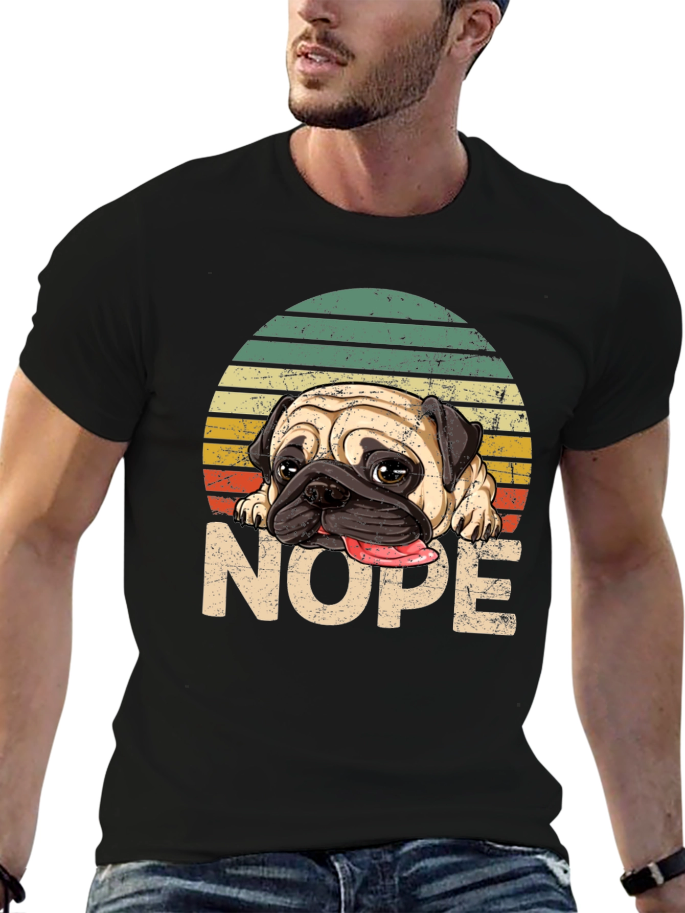Pug Nope T-Shirt - Funny Dog Lover Tee