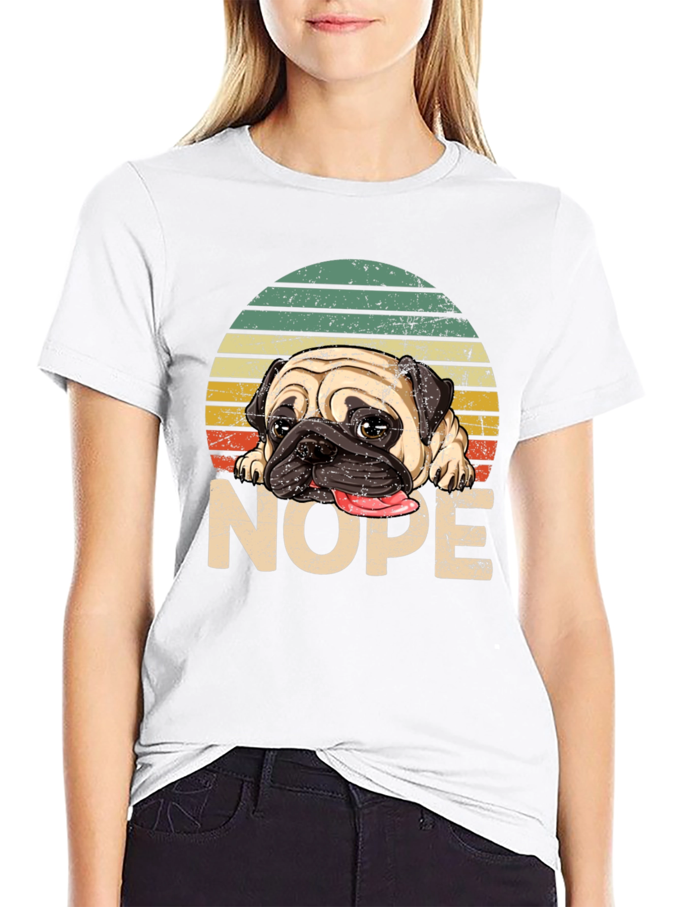 Pug Nope T-Shirt - Funny Dog Lover Tee