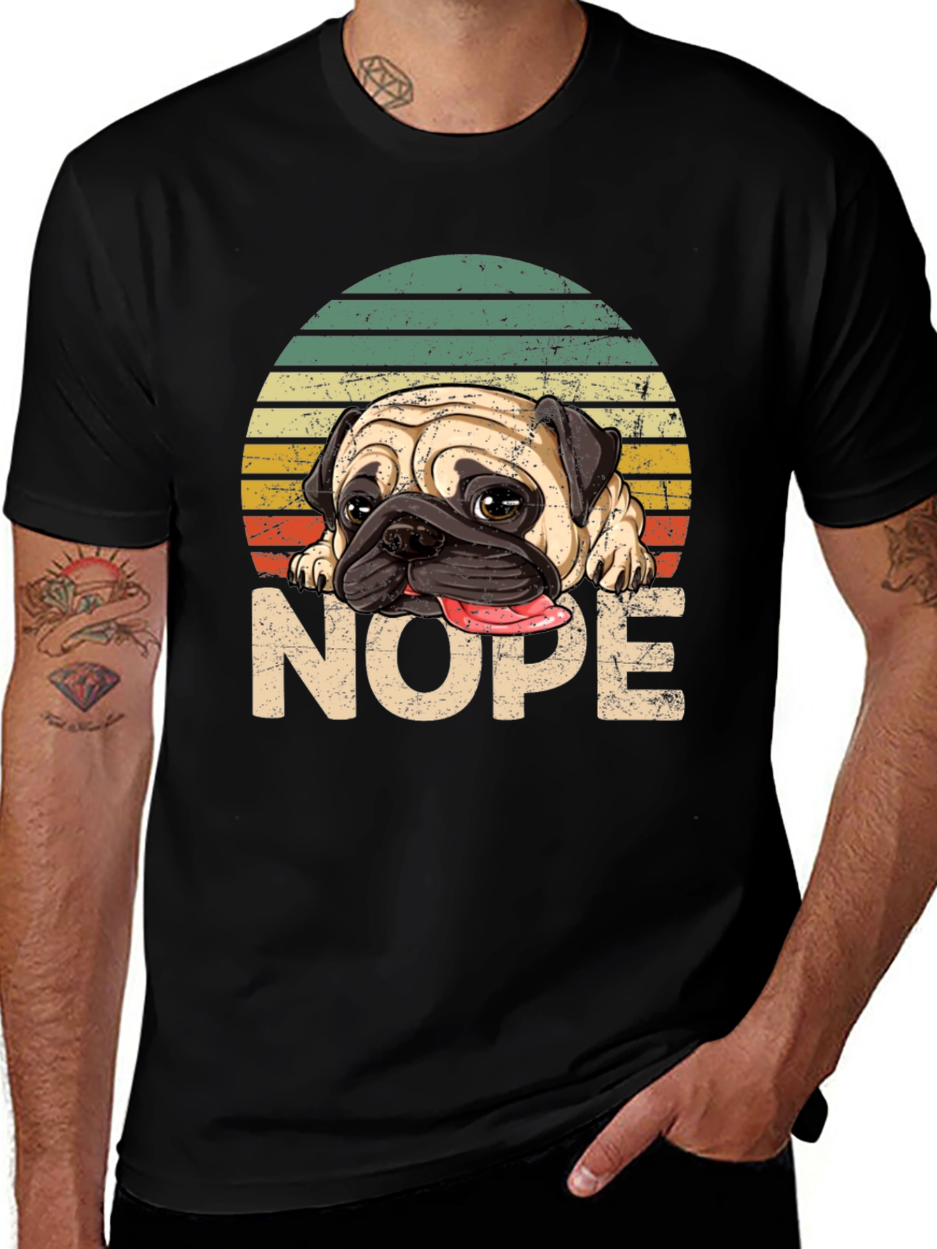 Pug Nope T-Shirt - Funny Dog Lover Tee