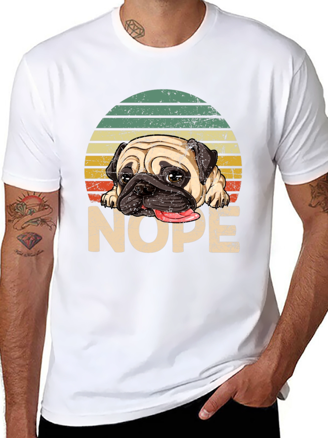 Pug Nope T-Shirt - Funny Dog Lover Tee