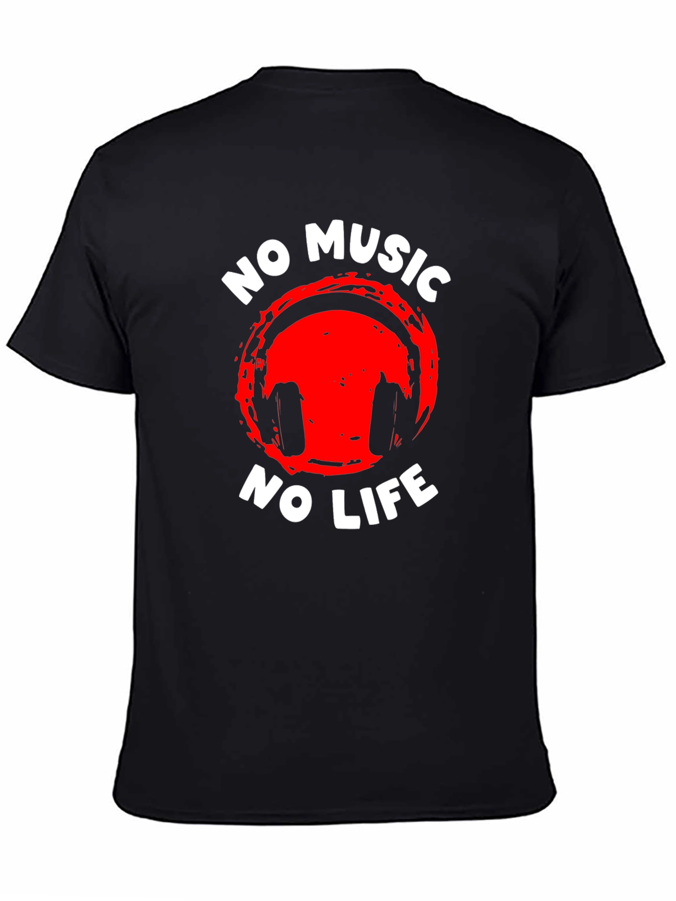 No Music No Life Graphic Tee - Premium Cotton