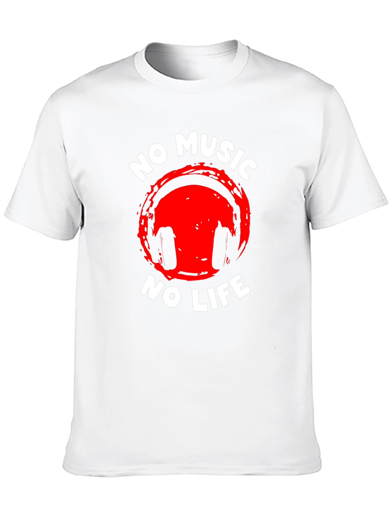 No Music No Life Graphic Tee - Premium Cotton