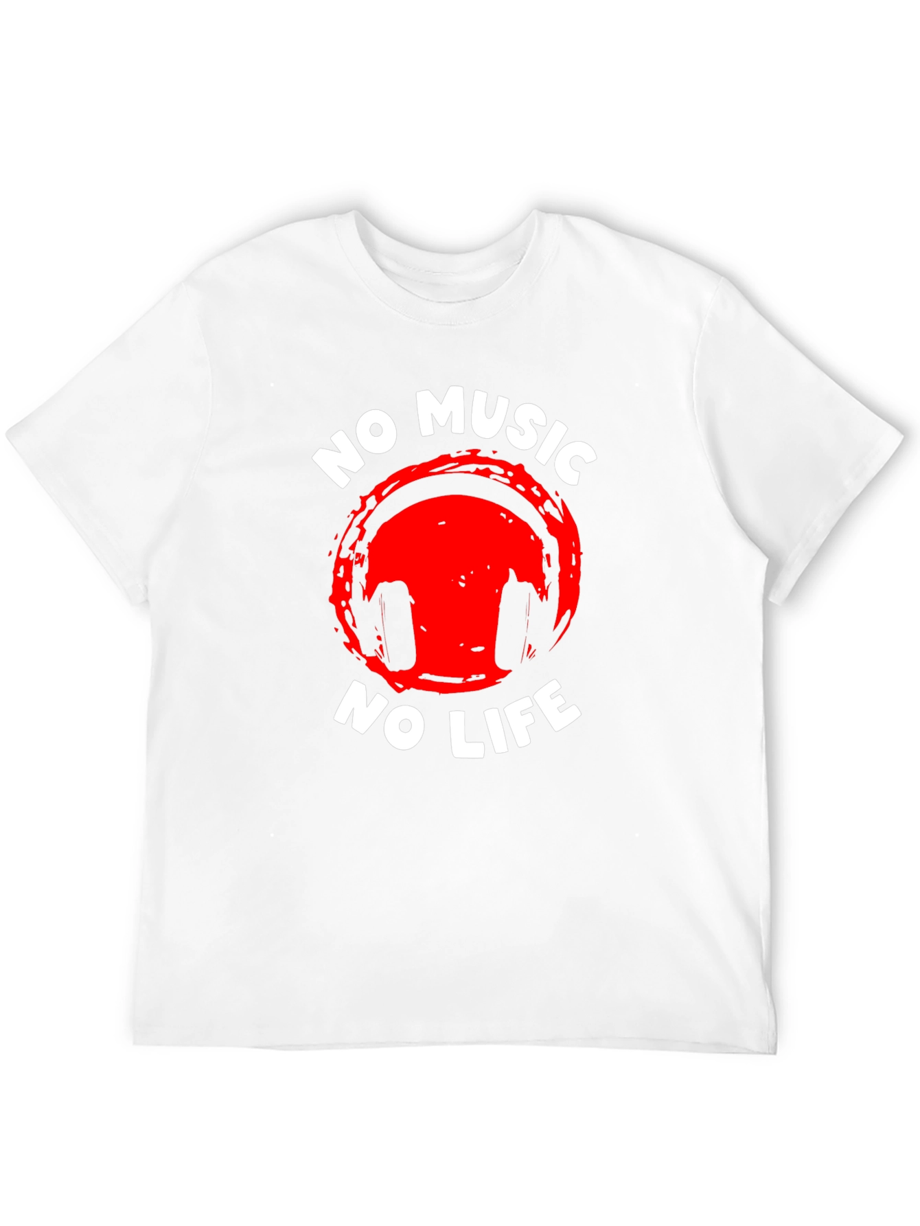 No Music No Life Graphic Tee - Premium Cotton