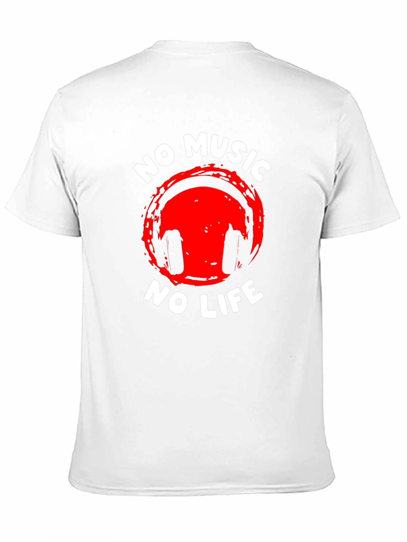 No Music No Life Graphic Tee - Premium Cotton