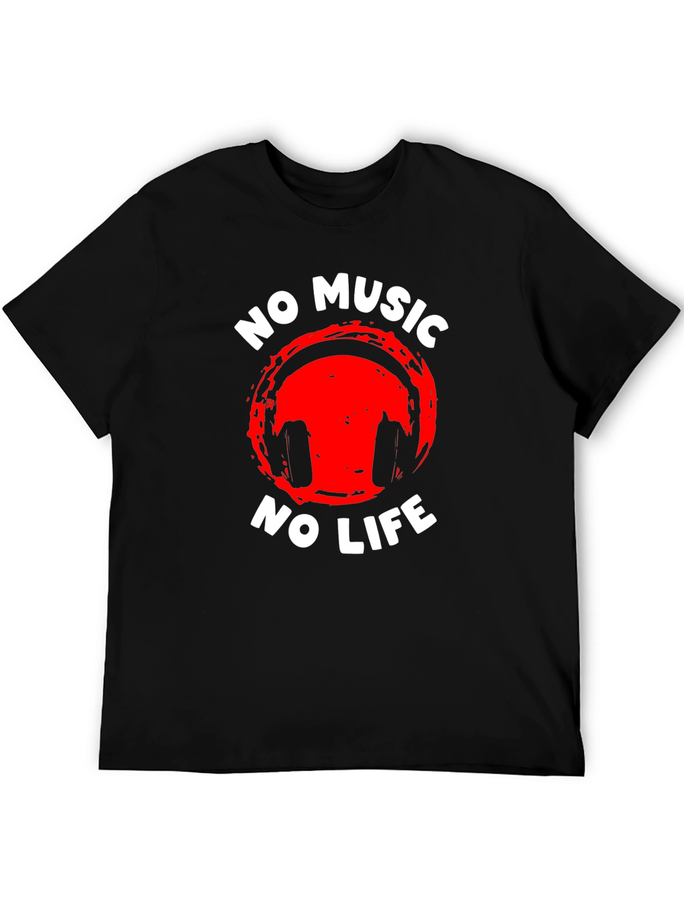 No Music No Life Graphic Tee - Premium Cotton