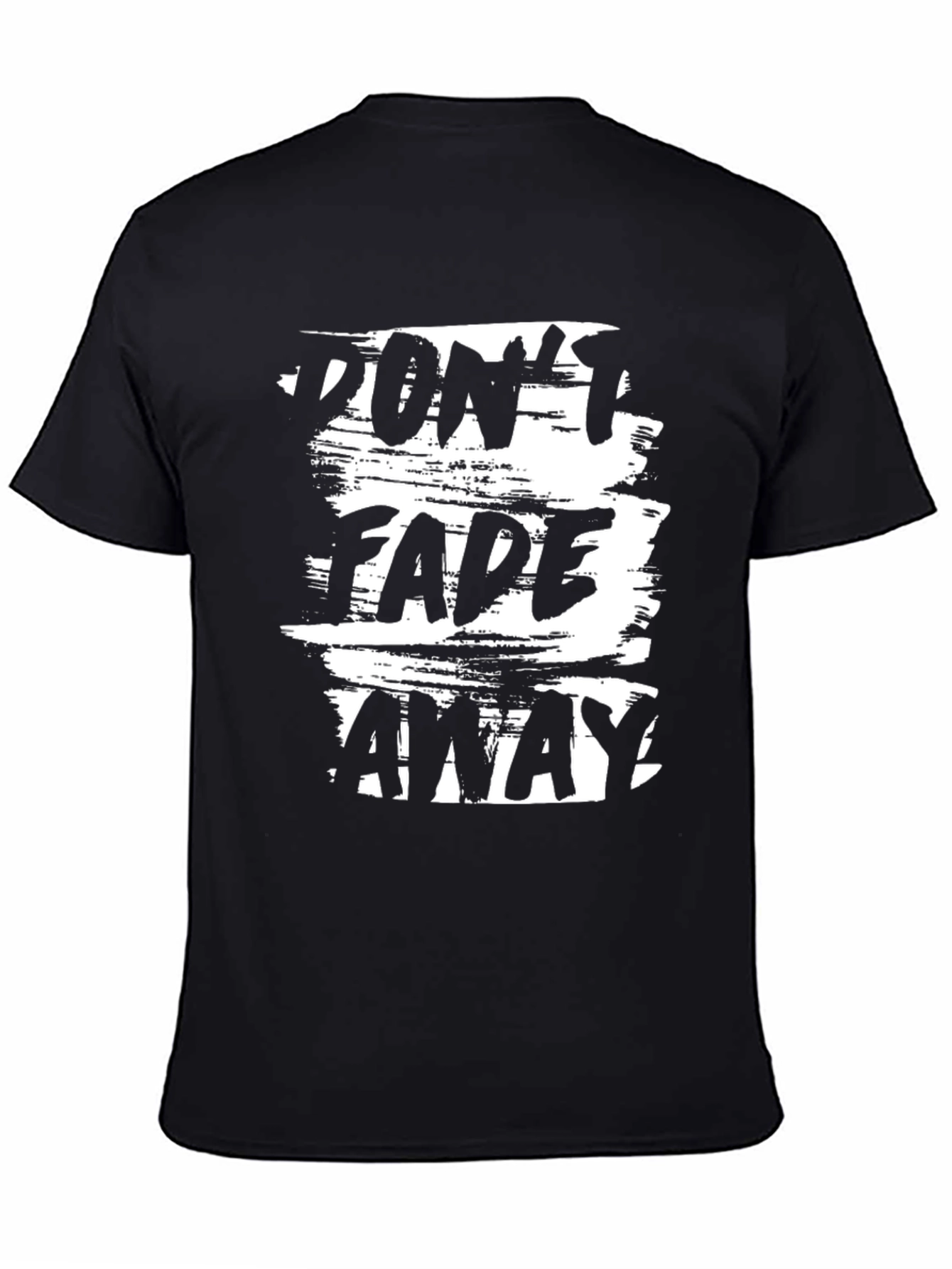 Dont Fade Away Graphic Tee - Mens Black T-Shirt