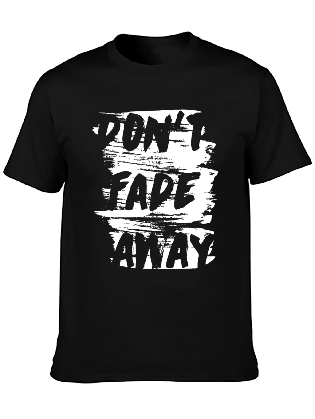 Dont Fade Away Graphic Tee - Mens Black T-Shirt
