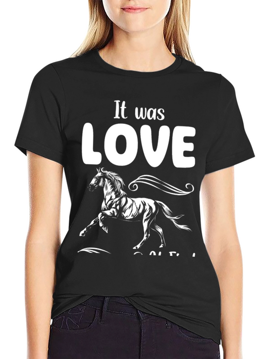 Horse Lover Graphic Tee - It Was Love At First Sight