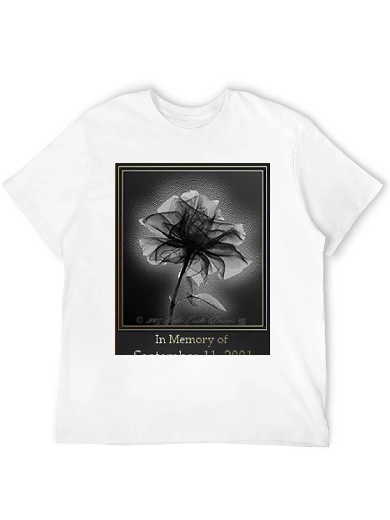 Memorial T-Shirt - 9/11 Rose Design