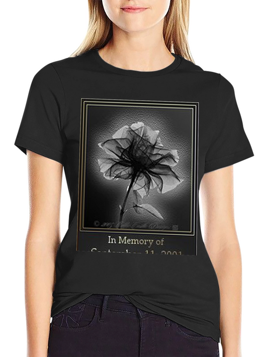 Memorial T-Shirt - 9/11 Rose Design