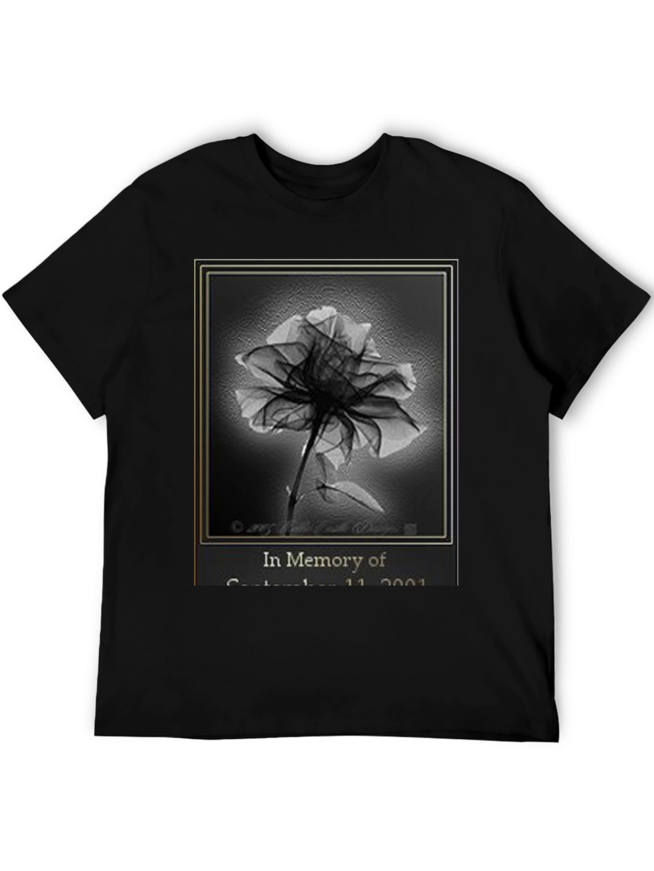 Memorial T-Shirt - 9/11 Rose Design