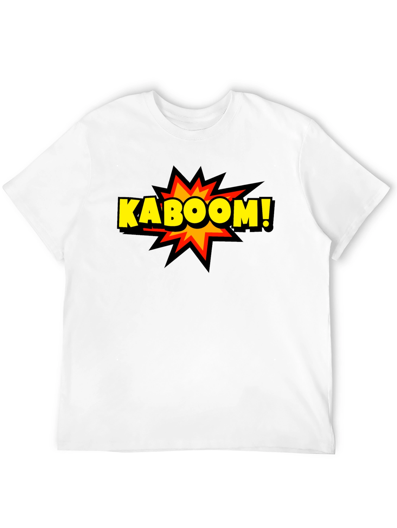 Kaboom! Graphic Print Black T-Shirt