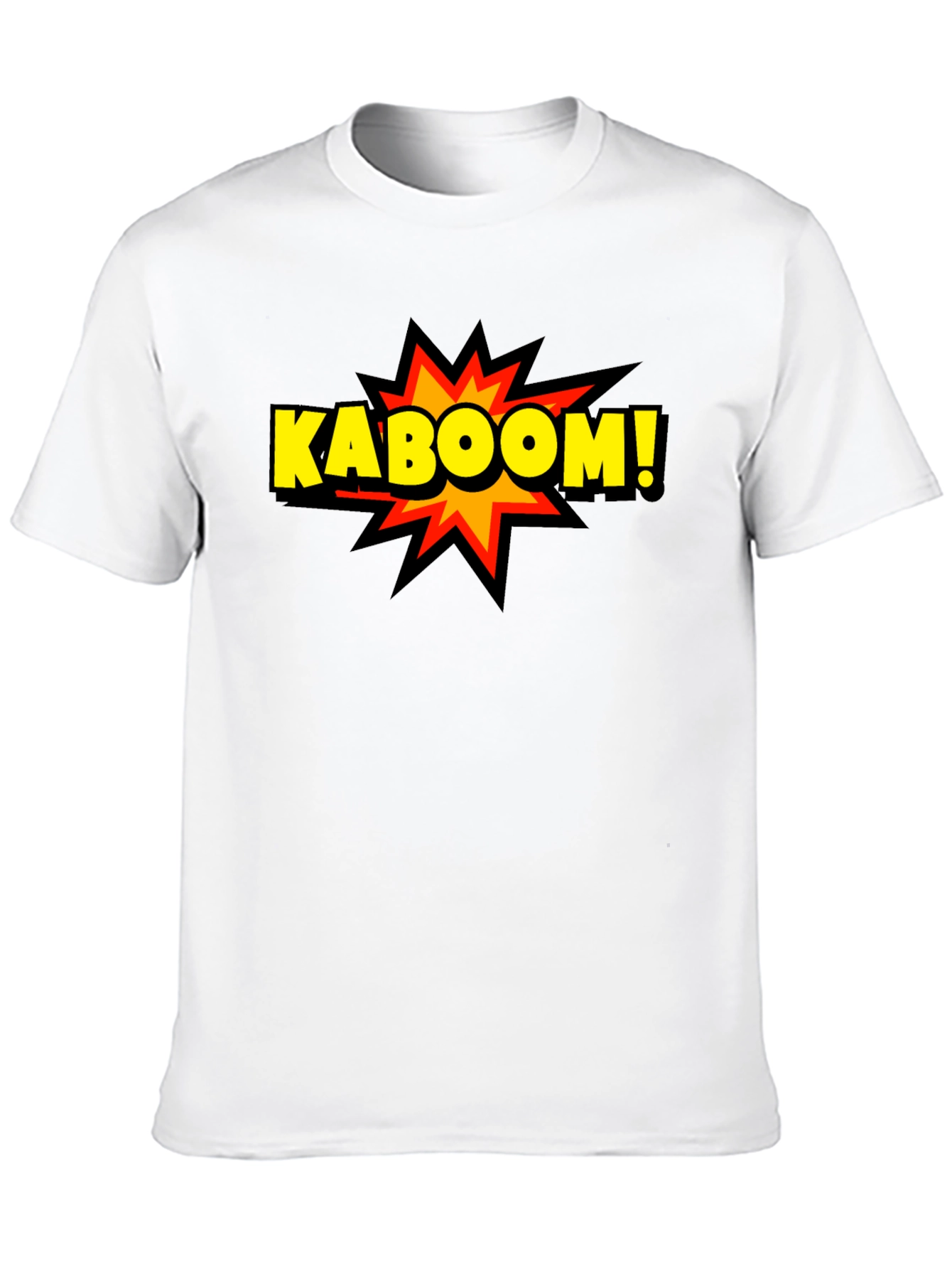 Kaboom! Graphic Print Black T-Shirt