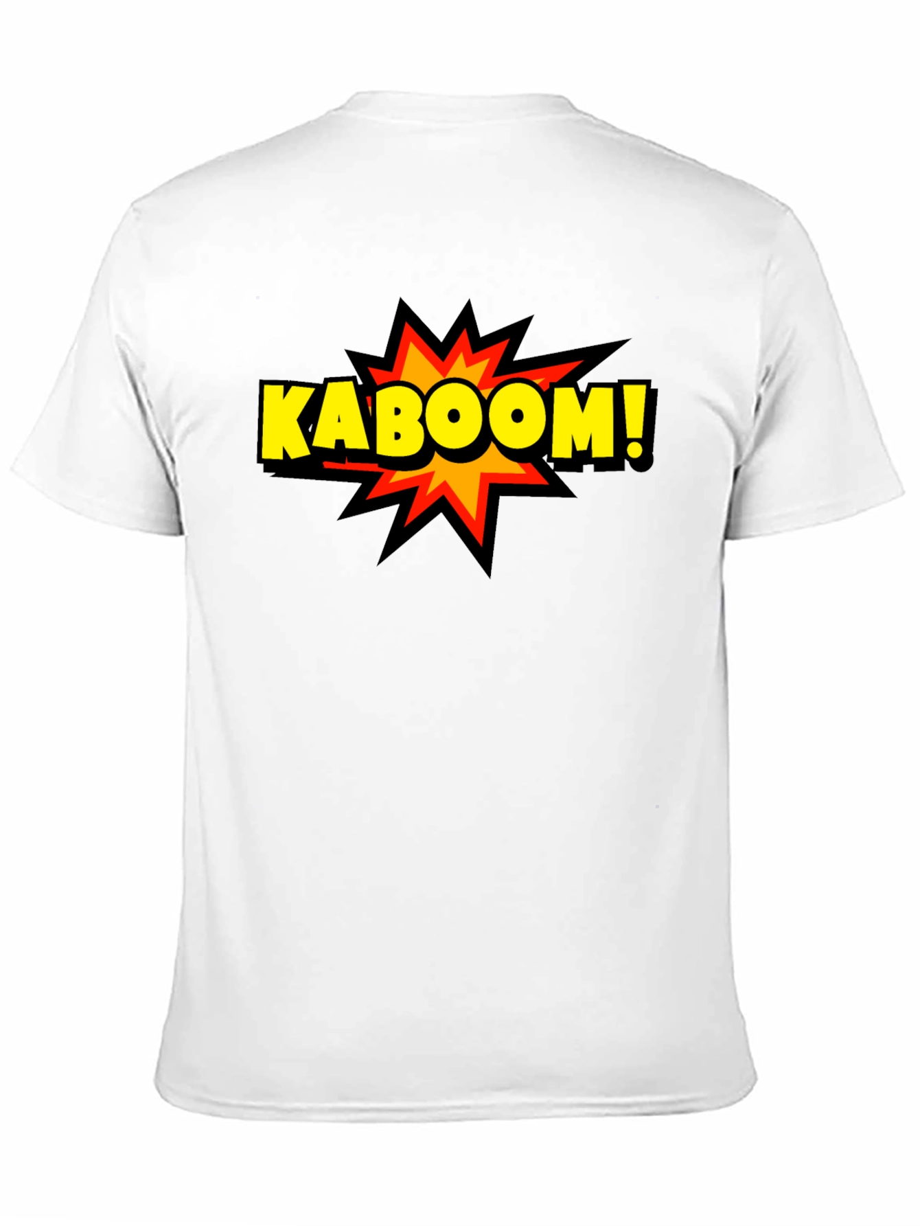 Kaboom! Graphic Print Black T-Shirt