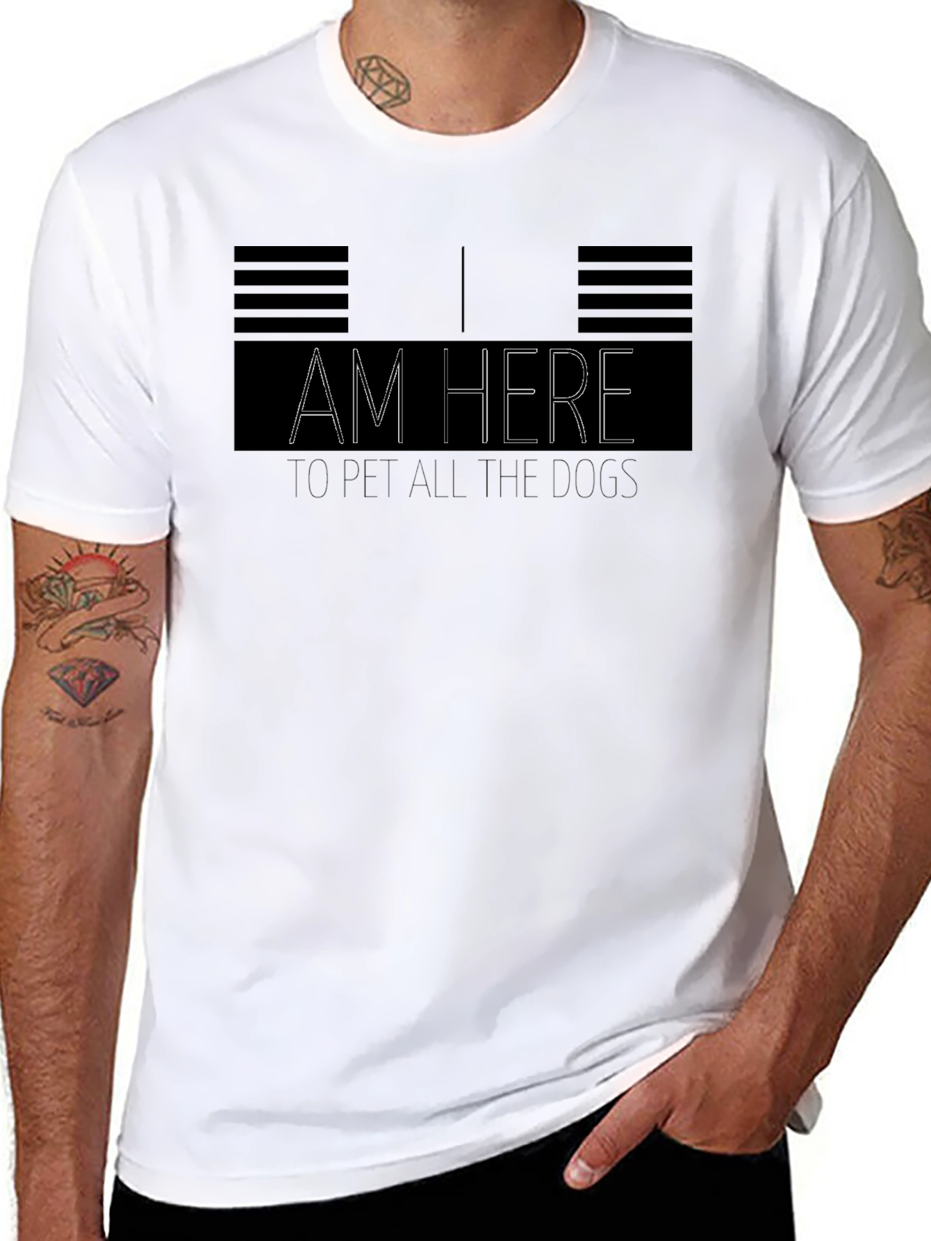I Am Here to Pet All the Dogs T-Shirt