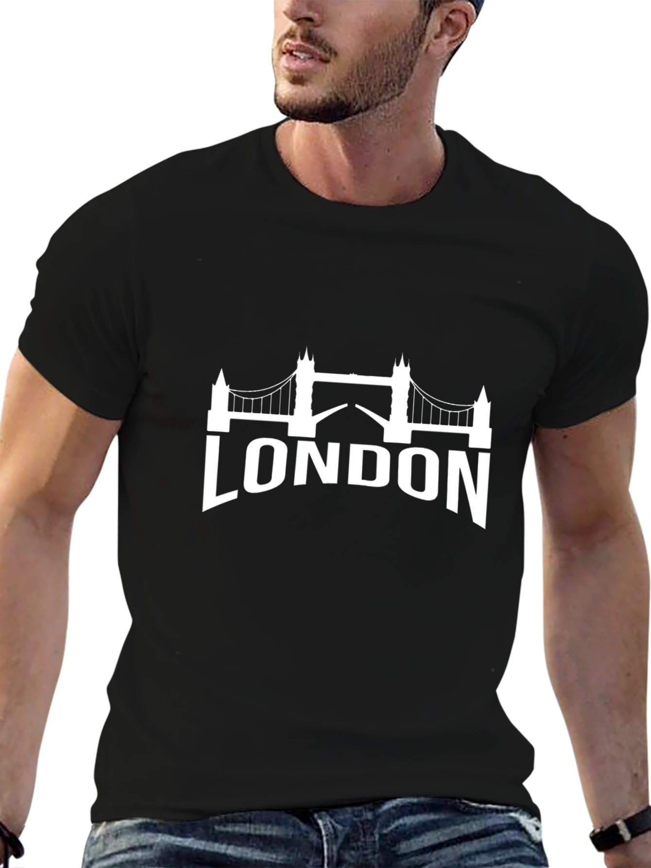 London Bridge Graphic T-Shirt - Black