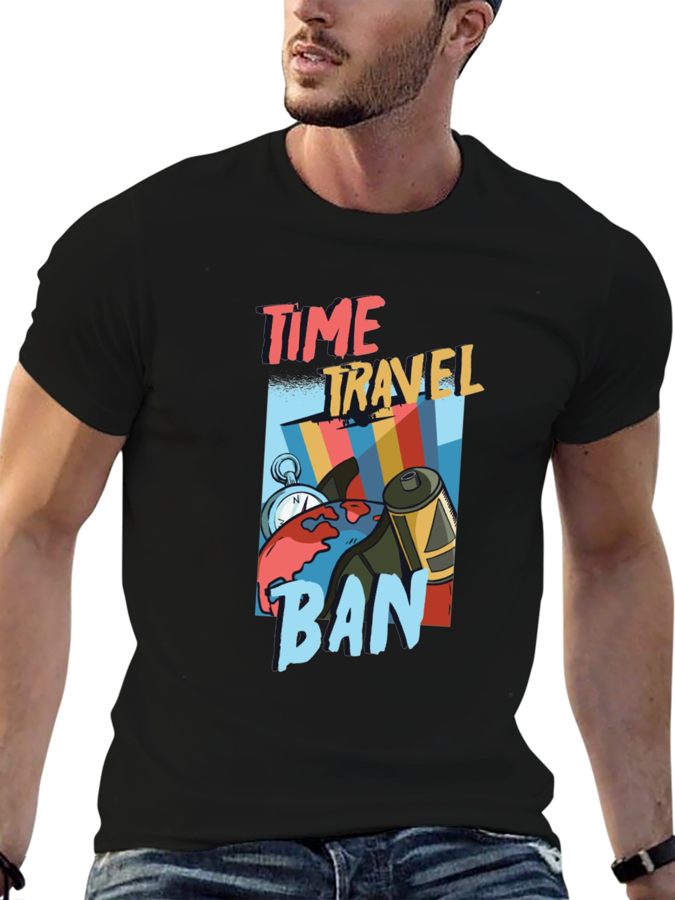 Time Travel Ban Graphic Tee
