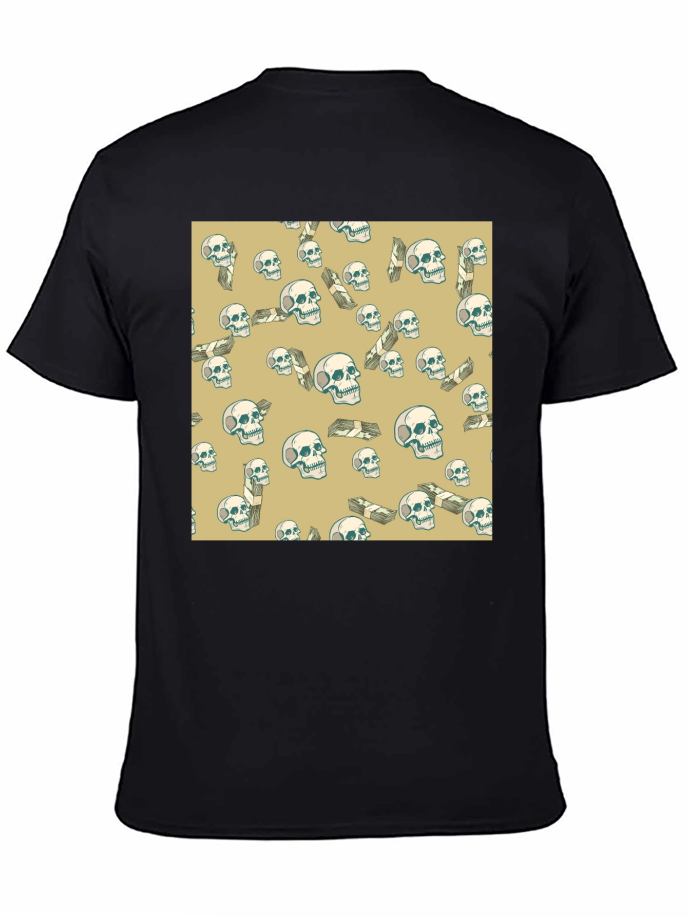 Skull & Money T-Shirt - Mens Graphic Tee