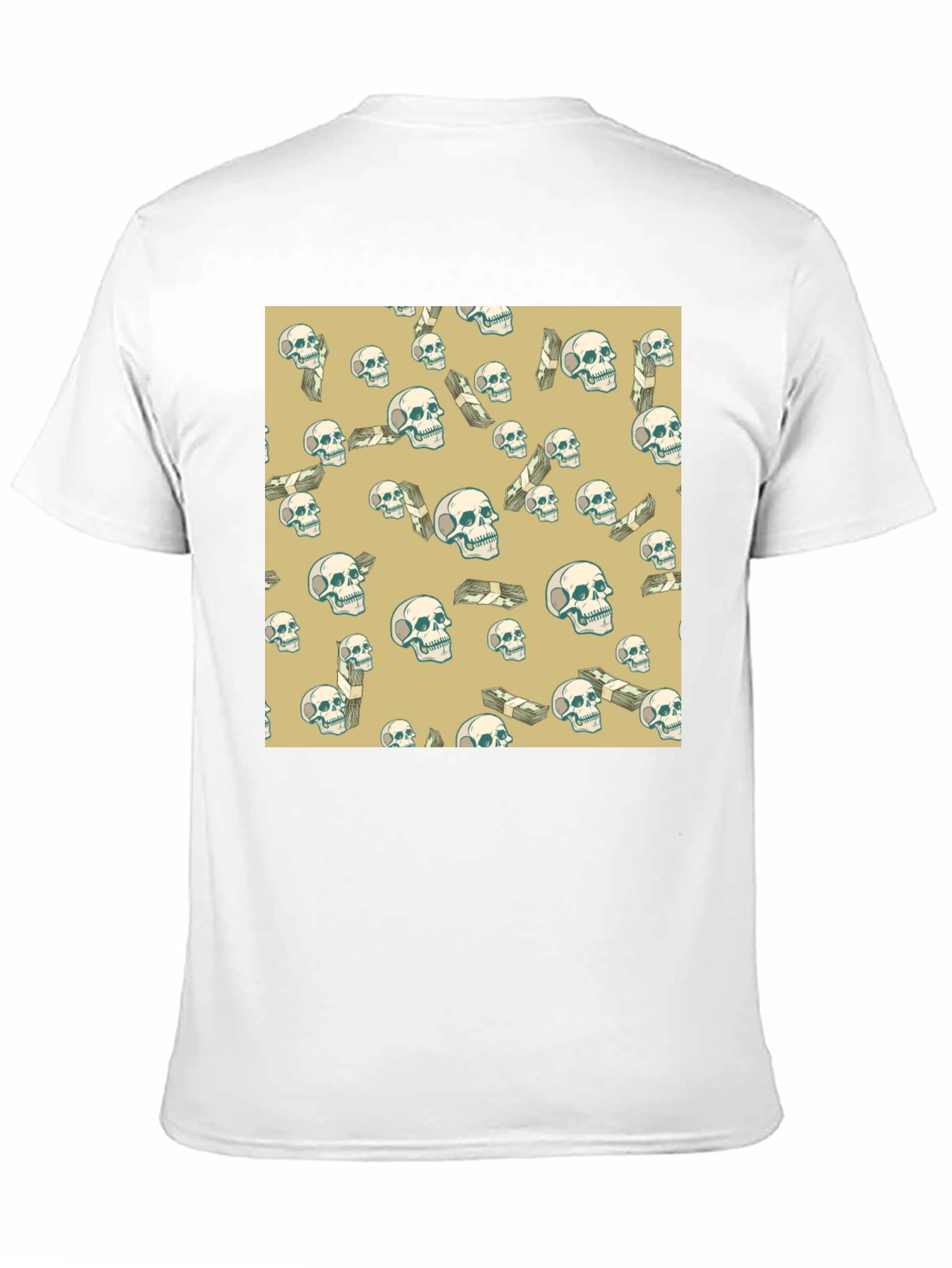Skull & Money T-Shirt - Mens Graphic Tee
