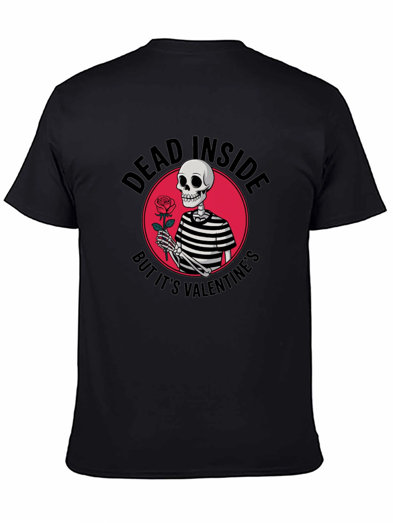 Dead Inside Valentines Day Skeleton T-Shirt
