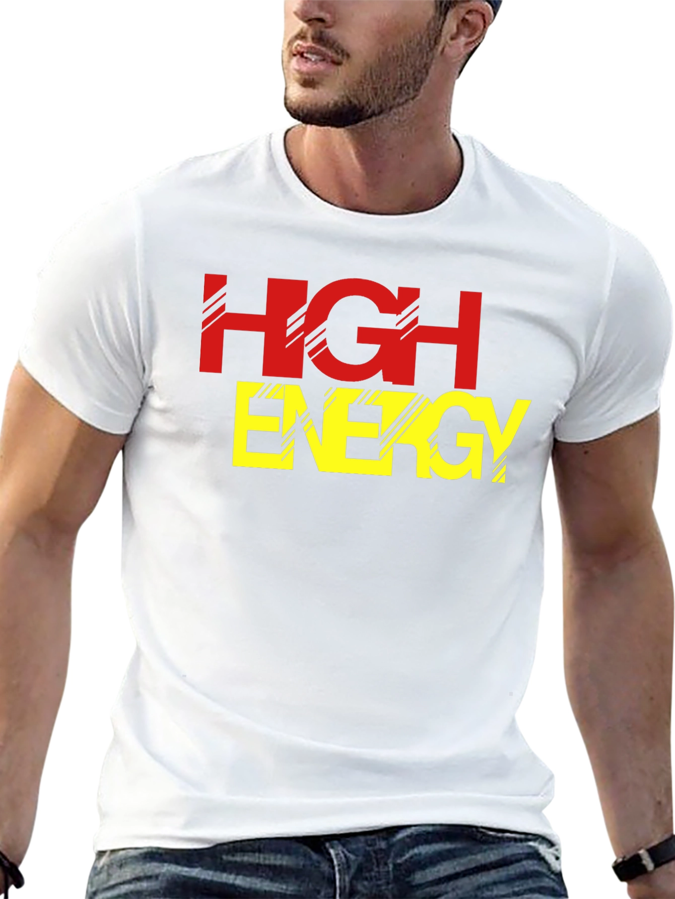 High Energy Black Graphic Tee