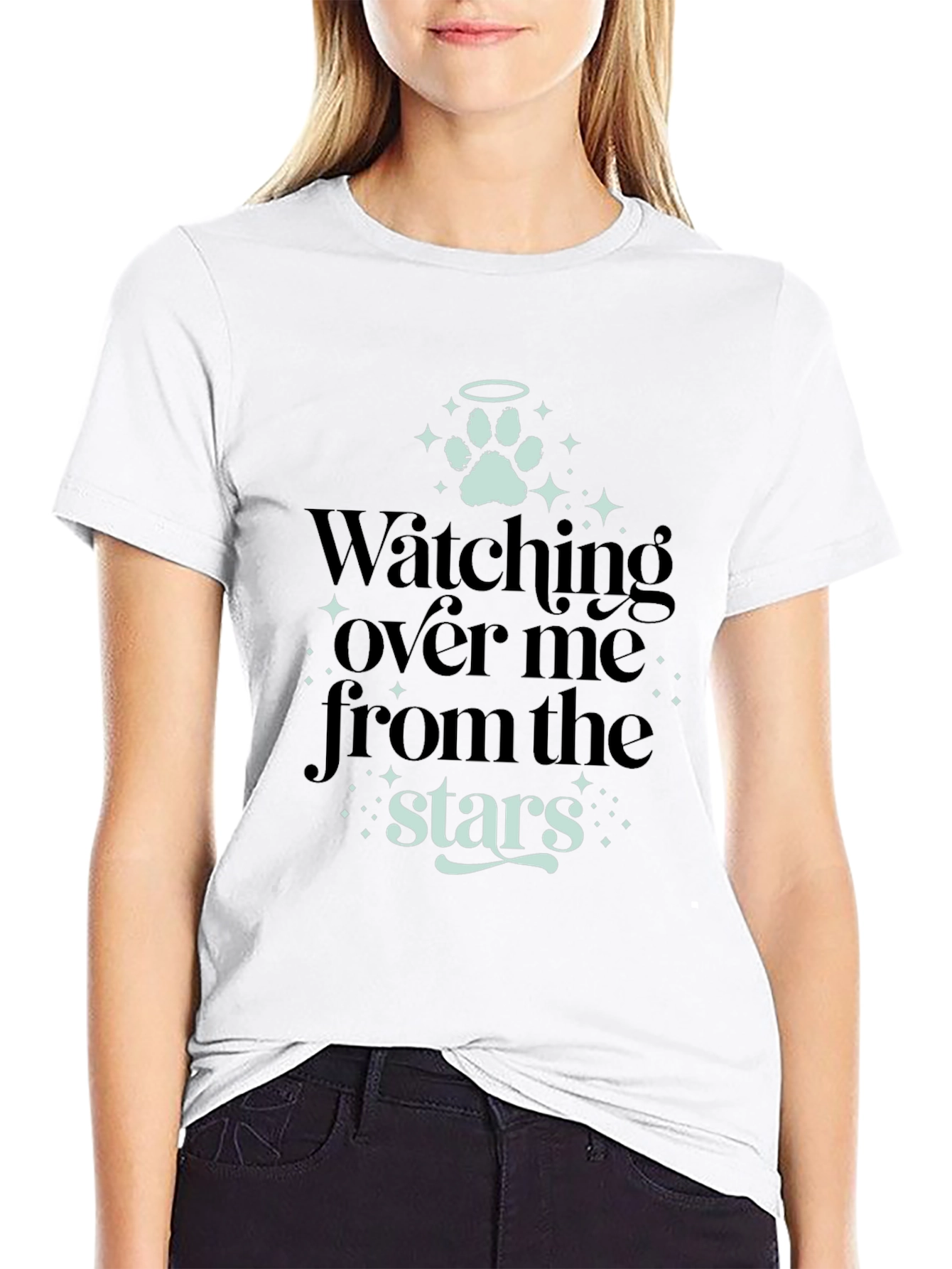 Watching Over Me Pet Memorial T-Shirt