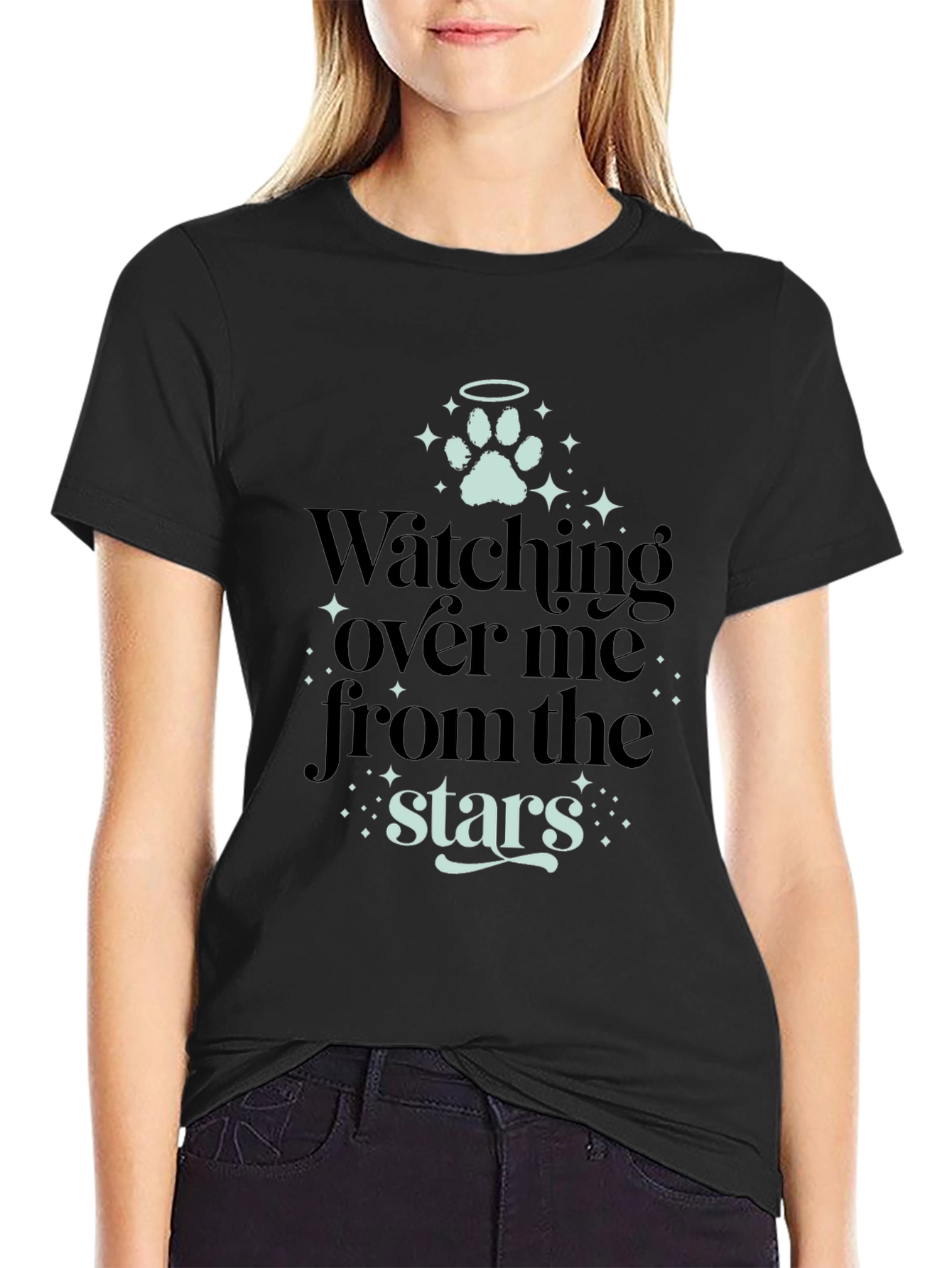 Watching Over Me Pet Memorial T-Shirt