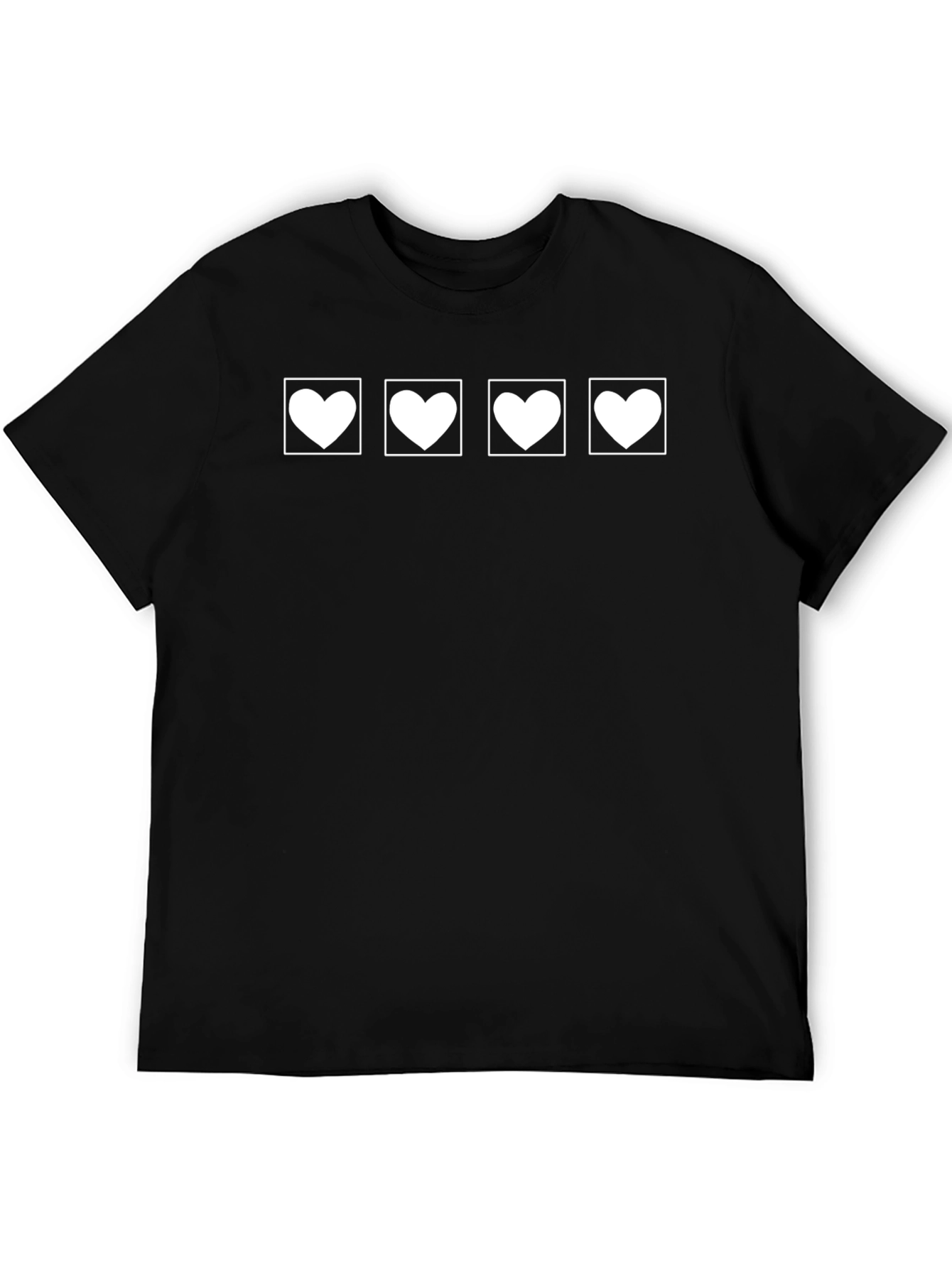 Heartbeat T-Shirt - Four Hearts Graphic Tee