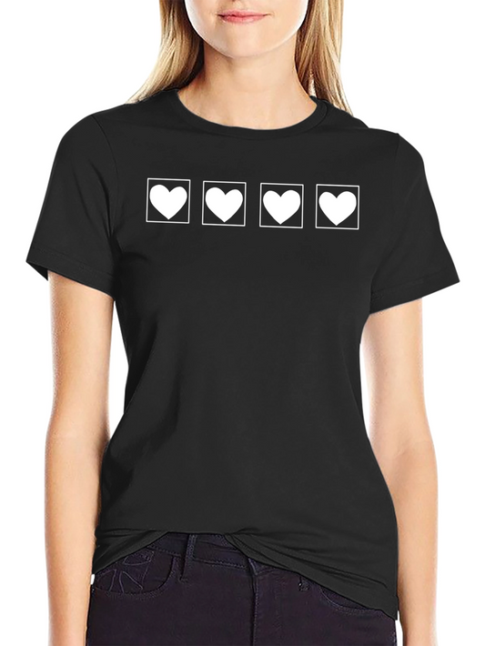 Heartbeat T-Shirt - Four Hearts Graphic Tee