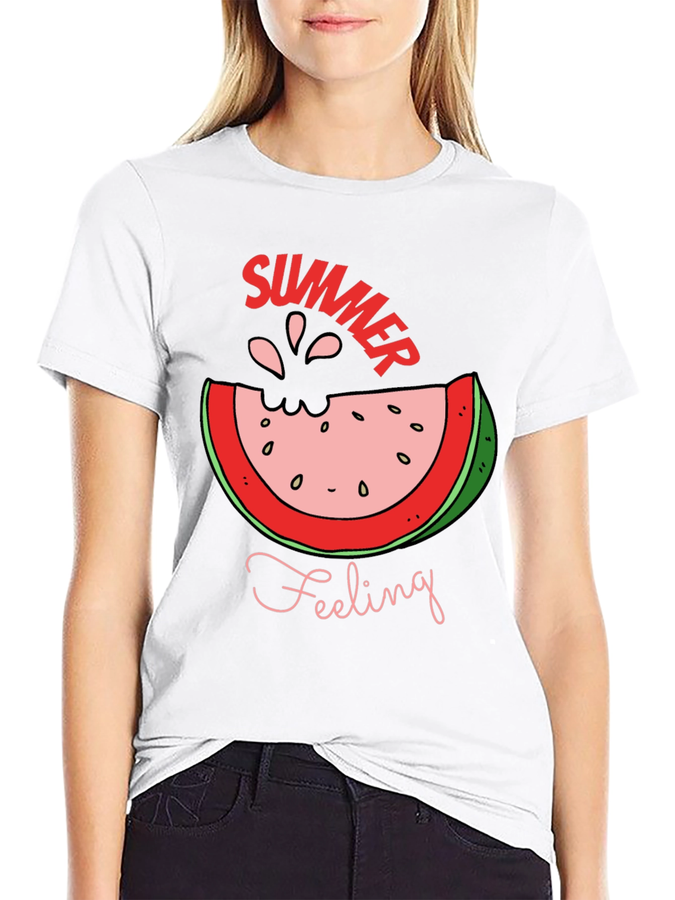 Summer Feeling T-Shirt - Watermelon Design
