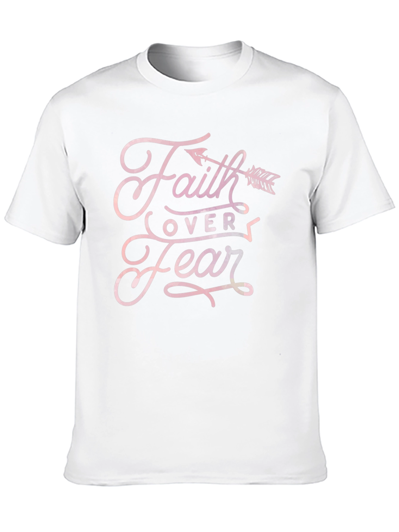 Faith Over Fear Arrow T-Shirt - Black