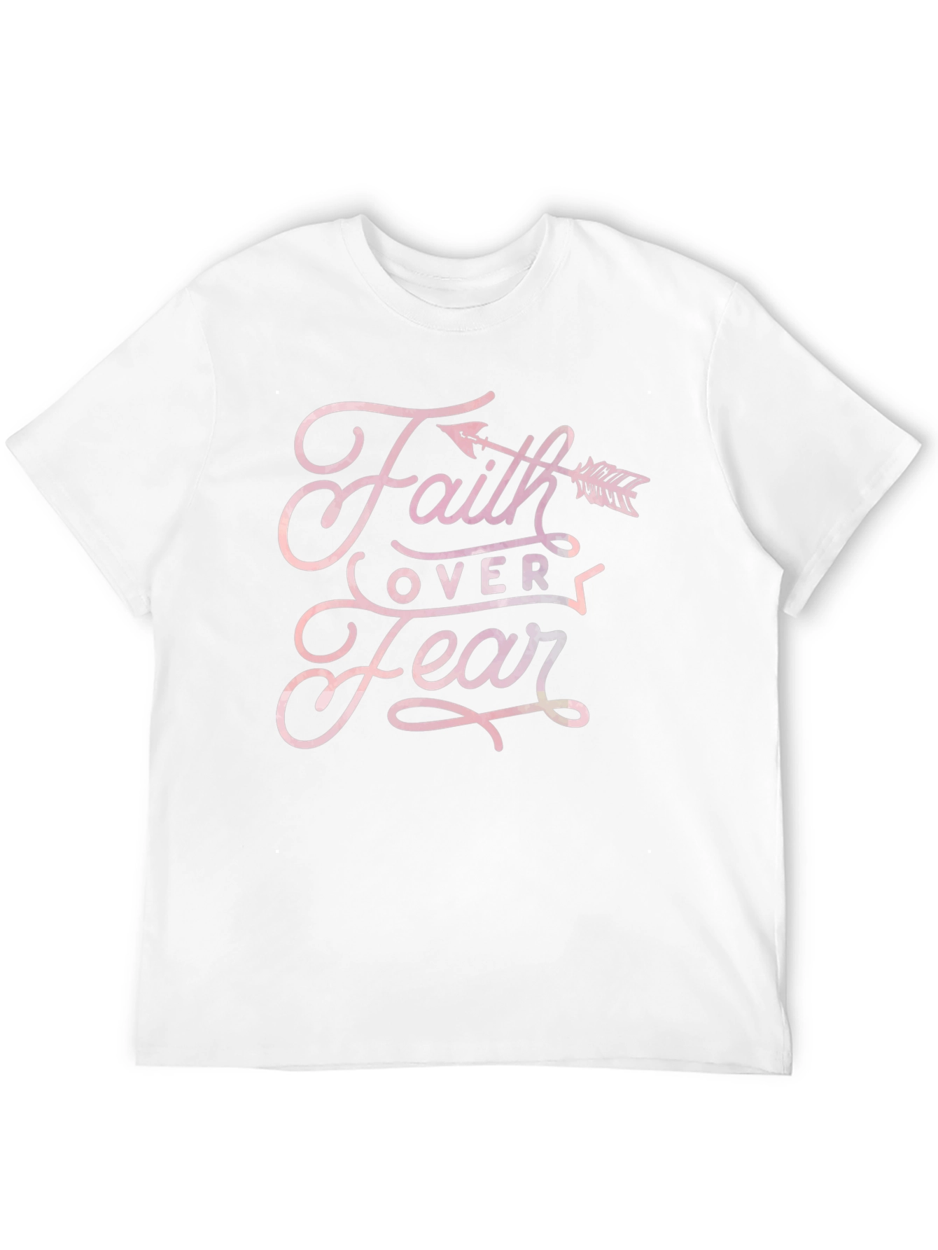Faith Over Fear Arrow T-Shirt - Black