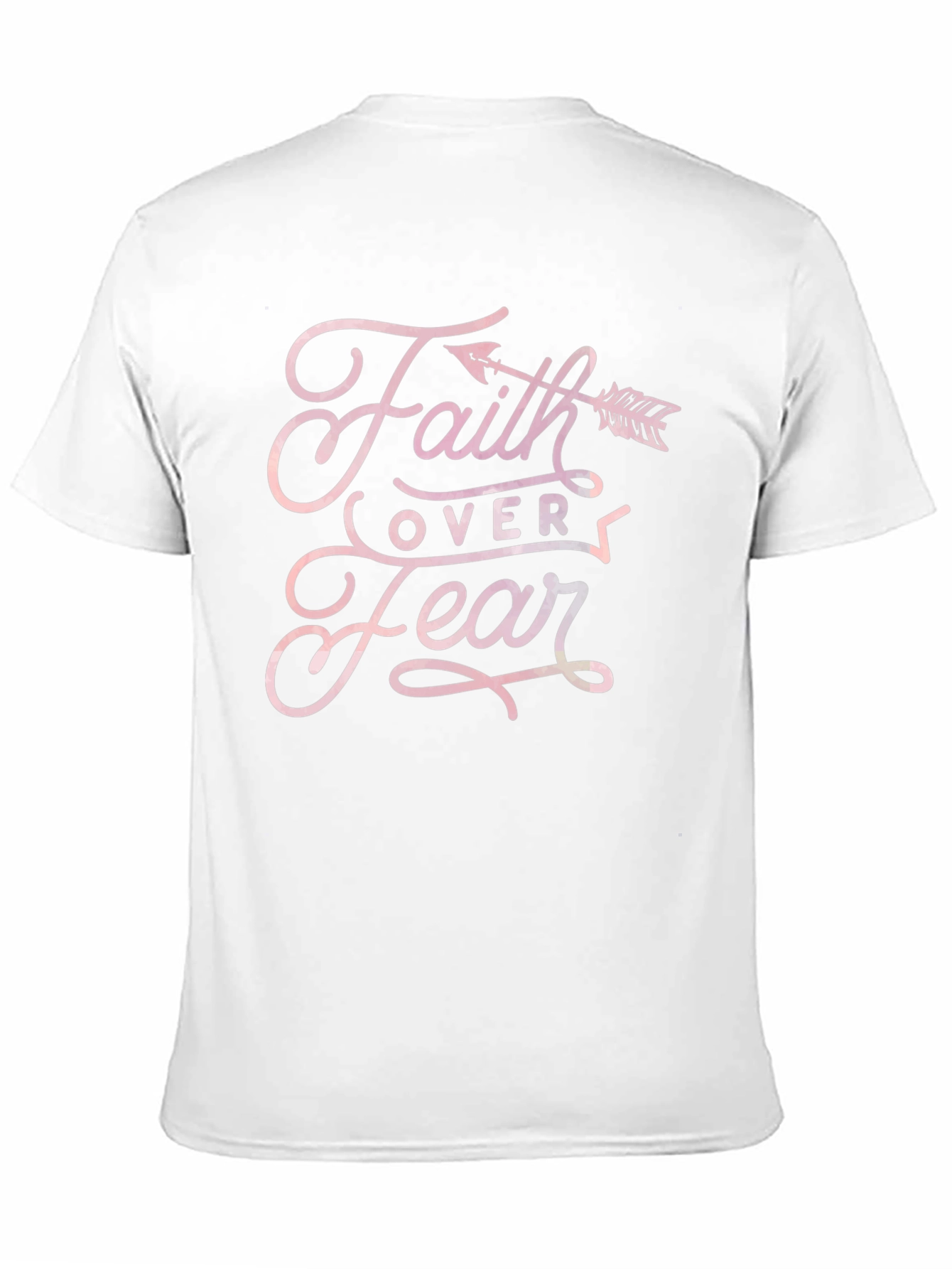 Faith Over Fear Arrow T-Shirt - Black