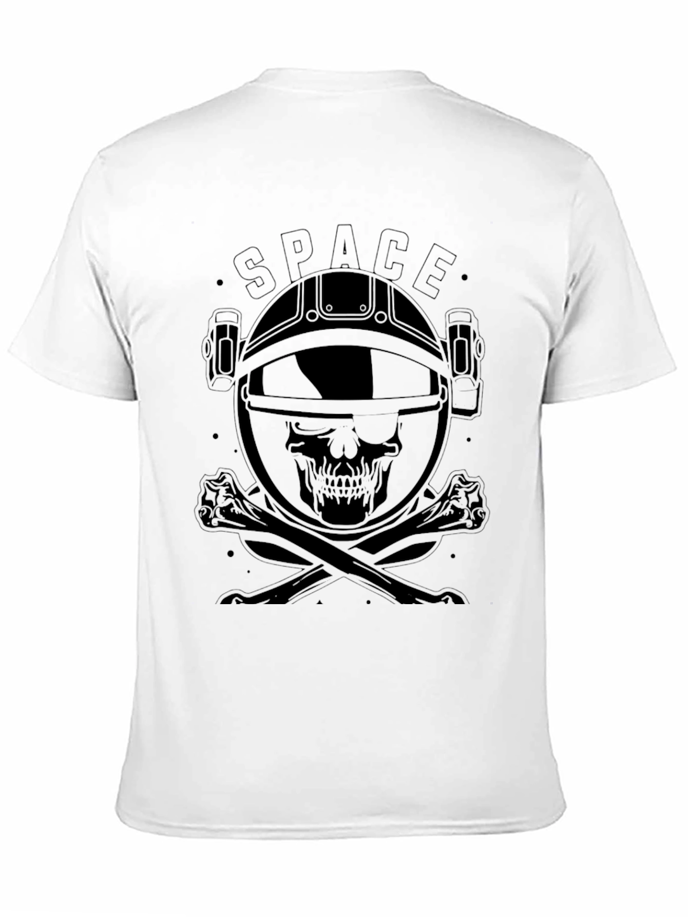 Space Skull Black T-Shirt - Astronaut Graphic Tee