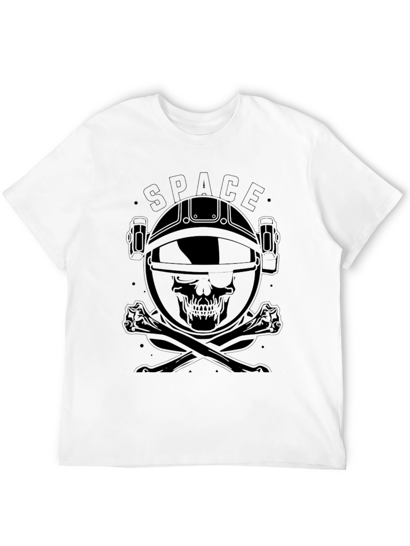 Space Skull Black T-Shirt - Astronaut Graphic Tee