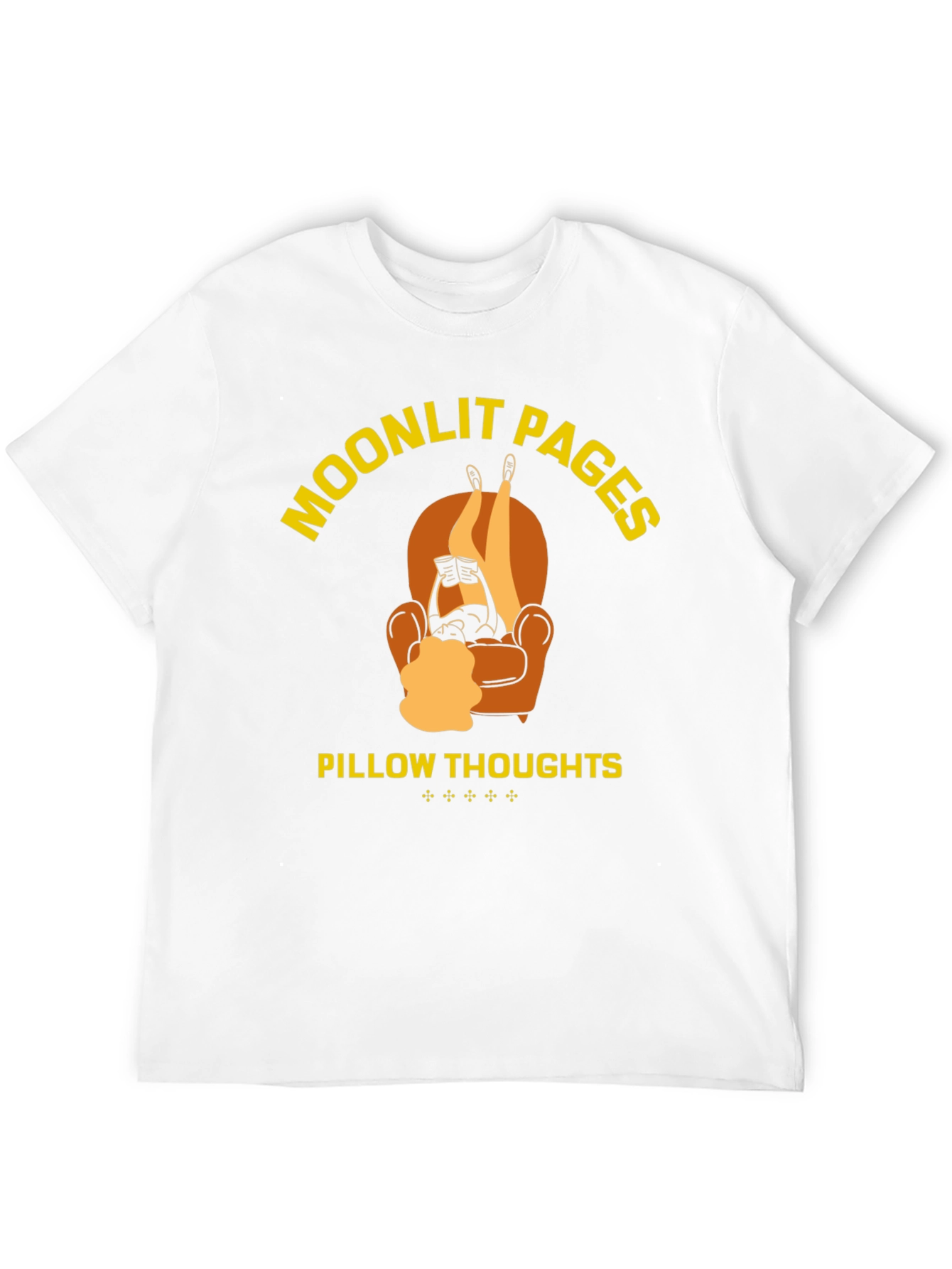 Moonlit Pages Pillow Thoughts Graphic T-Shirt