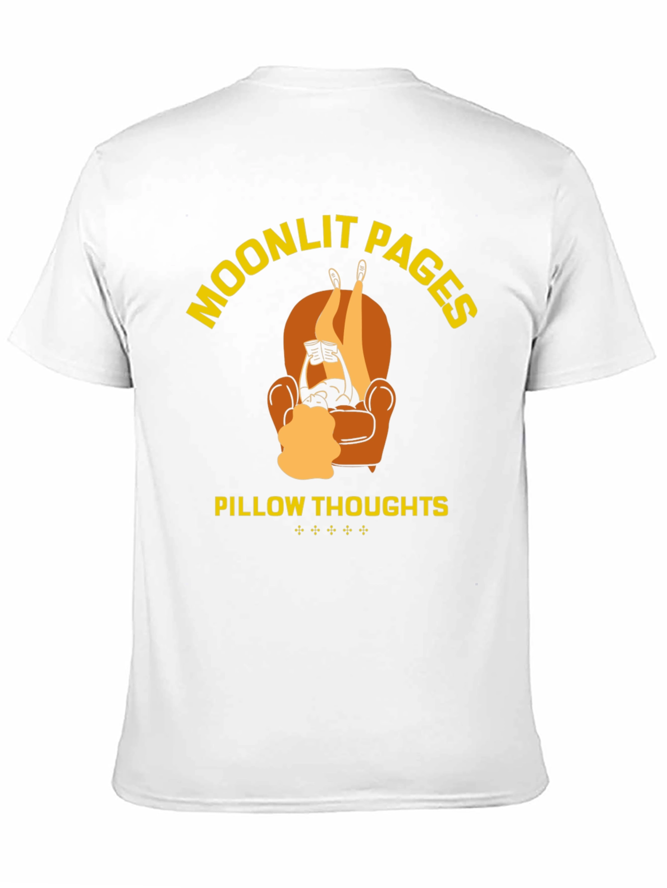 Moonlit Pages Pillow Thoughts Graphic T-Shirt