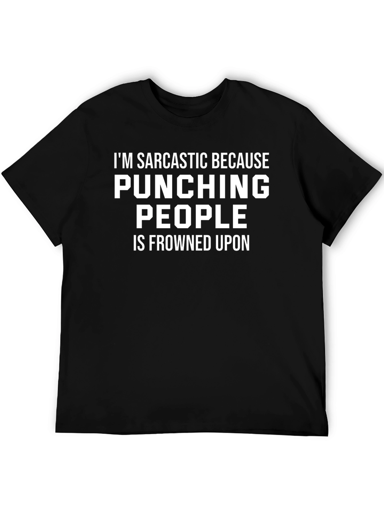 Sarcastic Punching People Funny Graphic T-Shirt