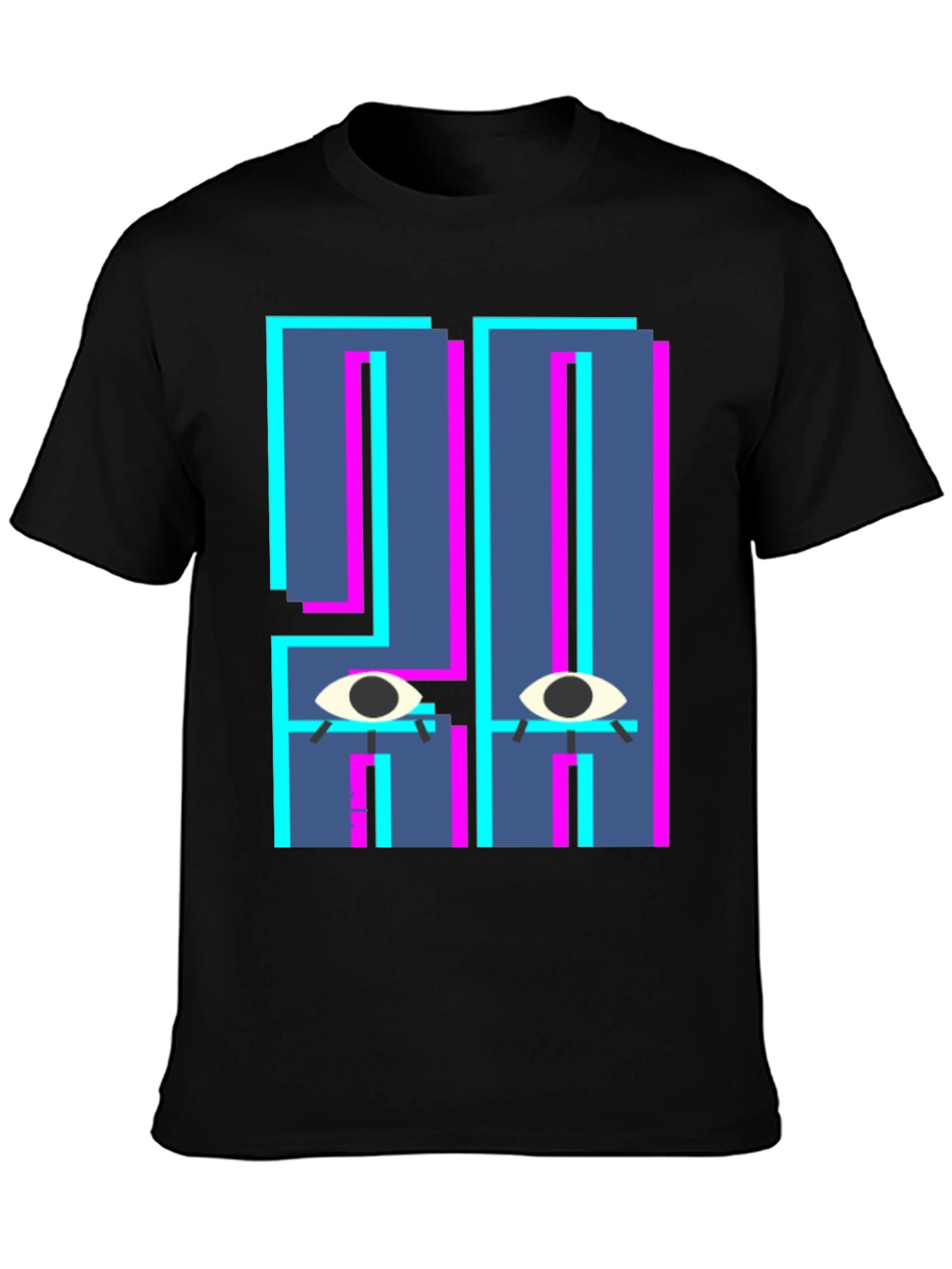 Abstract Eye Graphic T-Shirt - Unique Design
