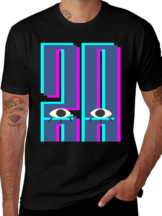 Abstract Eye Graphic T-Shirt - Unique Design