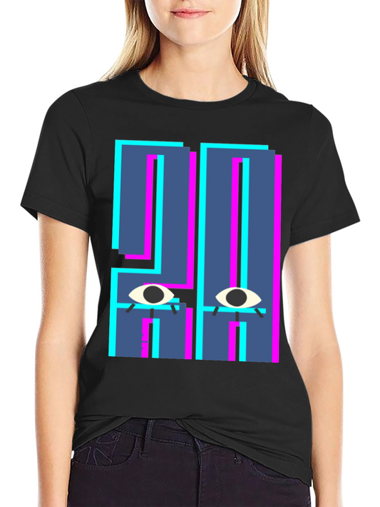 Abstract Eye Graphic T-Shirt - Unique Design