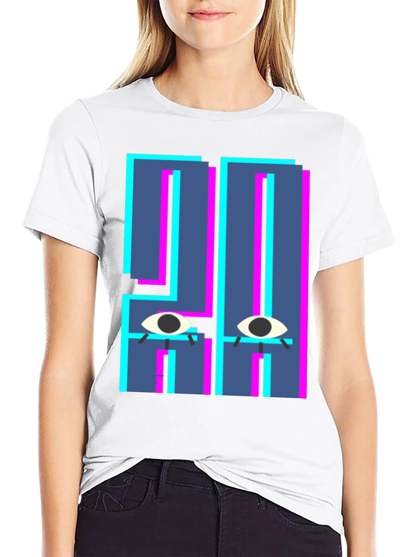 Abstract Eye Graphic T-Shirt - Unique Design