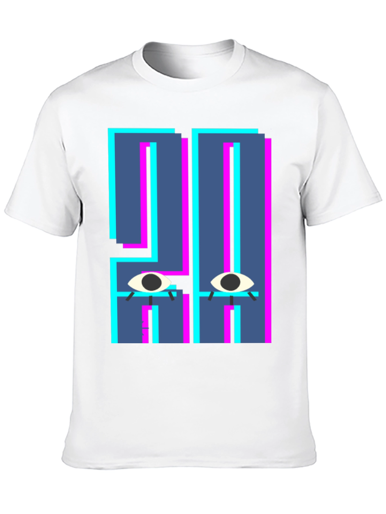 Abstract Eye Graphic T-Shirt - Unique Design