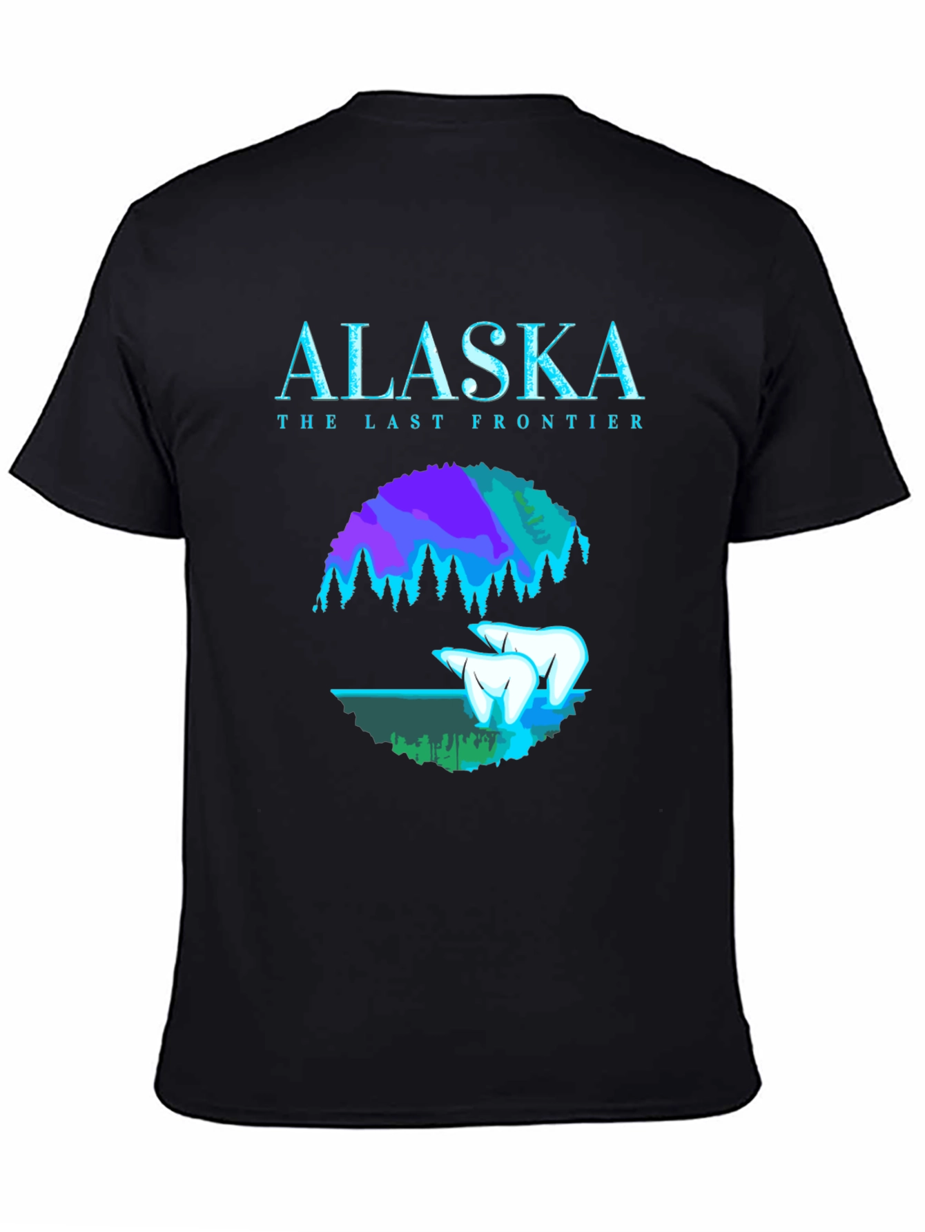 Alaska The Last Frontier Black T-Shirt